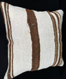Turkish Hemp Pillow Cushion Natural Beige Brown Pillow Cushion Cover 24x24 #30417