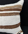 Turkish Hemp Pillow Cushion Natural Beige Brown Pillow Cushion Cover 24x24 #30417