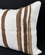Turkish Hemp Pillow Cushion Natural Beige Brown Pillow Cushion Cover 24x24 #30417
