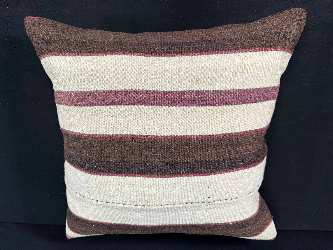 Turkish Hemp Pillow Cushion Natural Beige Brown Pillow Cushion Cover 24x24 #30412