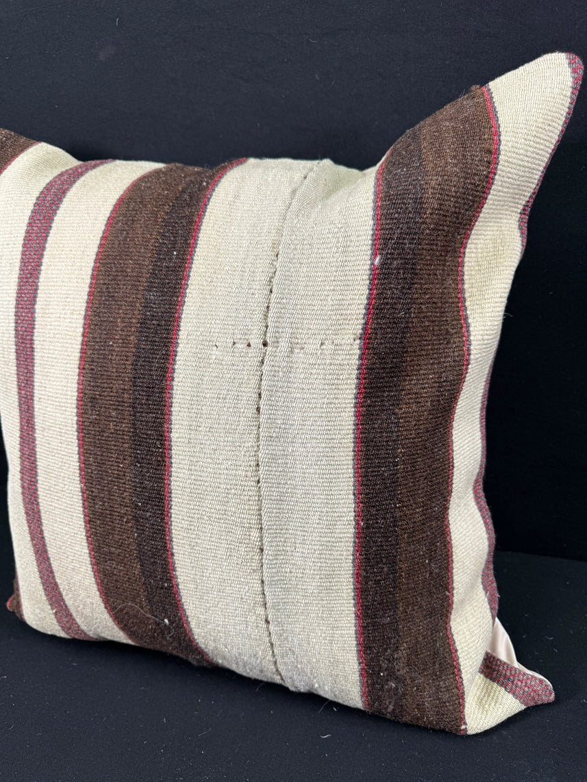 Turkish Hemp Pillow Cushion Natural Beige Brown Pillow Cushion Cover 24x24 #30412