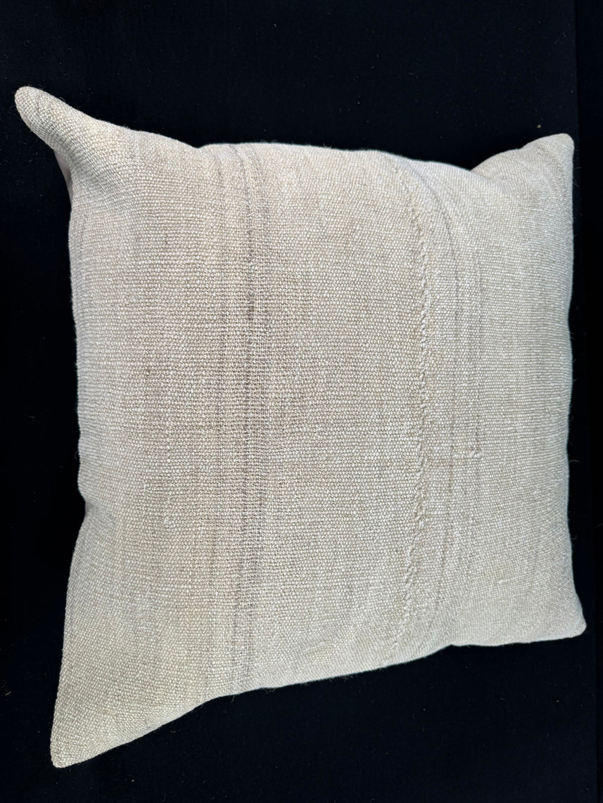 Turkish Hemp Pillow Cushion Natural Beige Pillow Cushion Cover 24x24 #30416