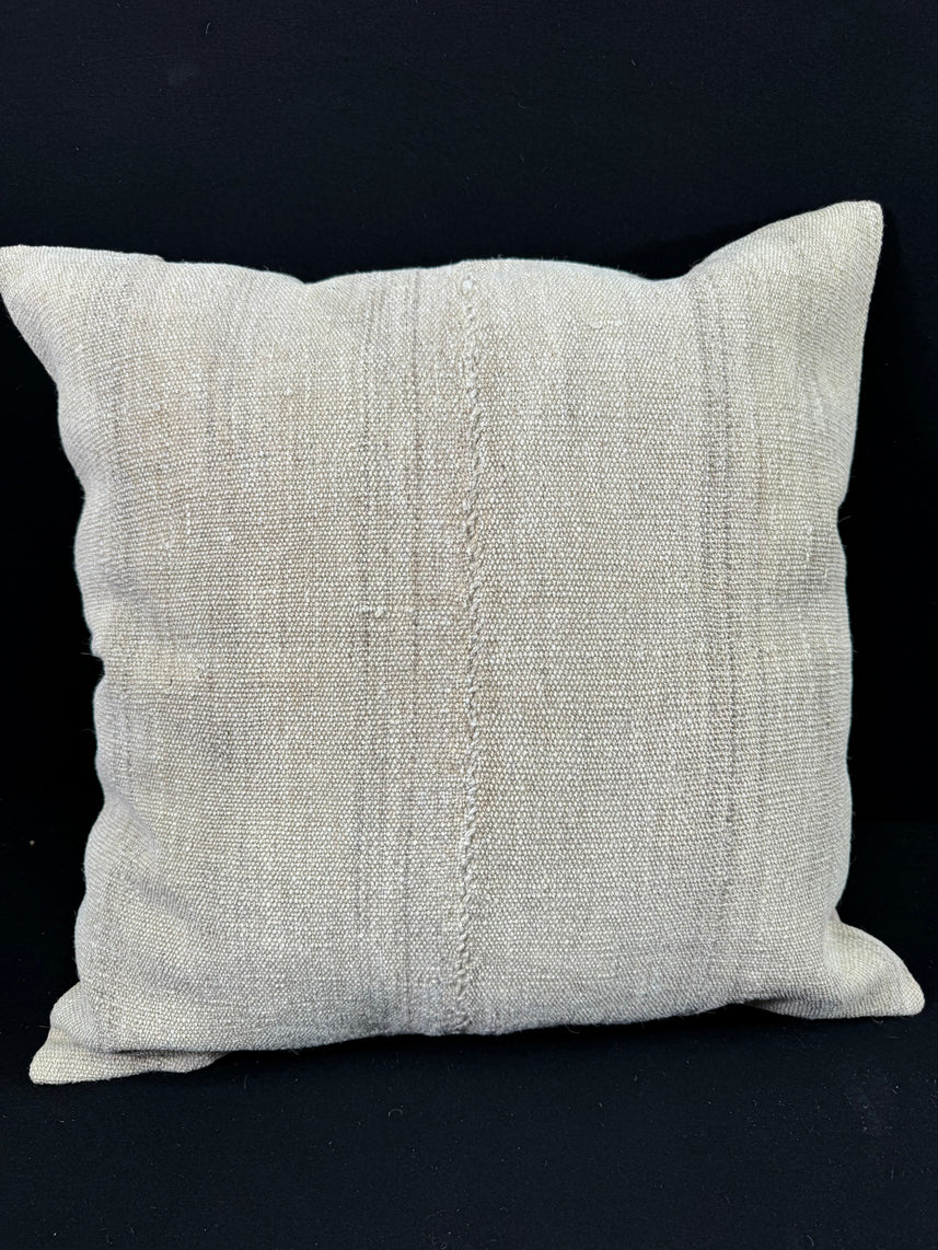 Turkish Hemp Pillow Cushion Natural Beige Pillow Cushion Cover 24x24 #30416