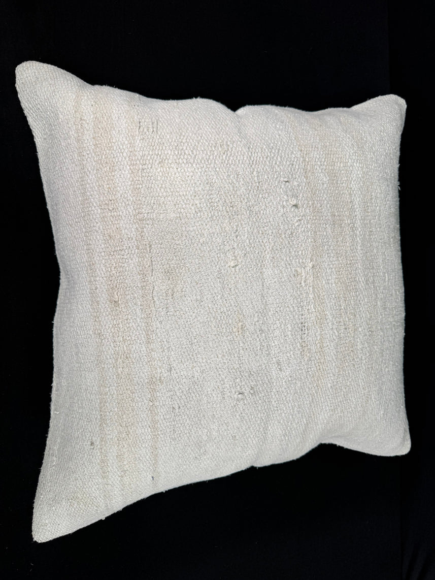 Turkish Hemp Pillow Cushion Natural Beige Pillow Cushion Cover 24x24 #30379