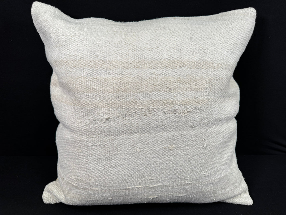 Turkish Hemp Pillow Cushion Natural Beige Pillow Cushion Cover 24x24 #30379