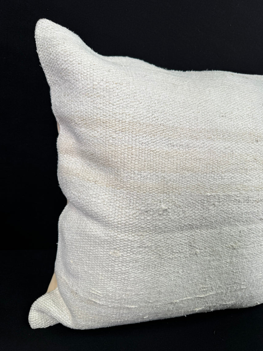 Turkish Hemp Pillow Cushion Natural Beige Pillow Cushion Cover 24x24 #30379