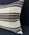 Turkish Hemp Pillow Cushion Natural Beige Gray Pillow Cushion Cover 24x24 #30392