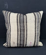 Turkish Hemp Pillow Cushion Natural Beige Gray Pillow Cushion Cover 24x24 #30392