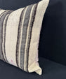 Turkish Hemp Pillow Cushion Natural Beige Gray Pillow Cushion Cover 24x24 #30392