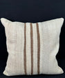 Turkish Hemp Pillow Cushion Natural Beige Brown Pillow Cushion Cover 24x24 #30388