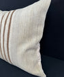 Turkish Hemp Pillow Cushion Natural Beige Brown Pillow Cushion Cover 24x24 #30388