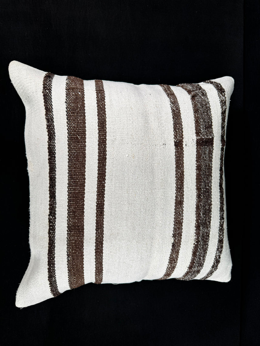 Turkish Hemp Pillow Cushion Natural Beige Brown Pillow Cushion Cover 24x24 #30385