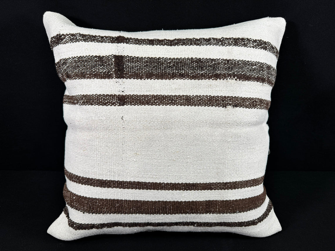 Turkish Hemp Pillow Cushion Natural Beige Brown Pillow Cushion Cover 24x24 #30385