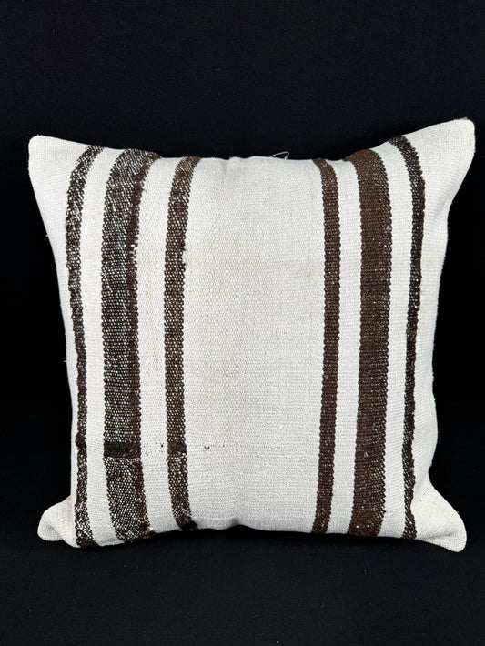 Turkish Hemp Pillow Cushion Natural Beige Brown Pillow Cushion Cover 24x24 #30385