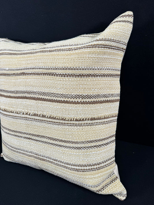 Turkish Hemp Pillow Cushion Natural Beige Brown Pillow Cushion Cover 24x24 #30390