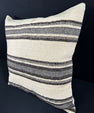 Turkish Hemp Pillow Cushion Natural Beige Gray Pillow Cushion Cover 24x24 #30387