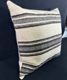 Turkish Hemp Pillow Cushion Natural Beige Gray Pillow Cushion Cover 24x24 #30387