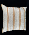 Turkish Hemp Pillow Cushion Natural Beige Rust Pillow Cushion Cover 24x24 #30391