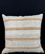 Turkish Hemp Pillow Cushion Natural Beige Rust Pillow Cushion Cover 24x24 #30391