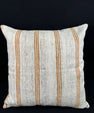 Turkish Hemp Pillow Cushion Natural Beige Rust Pillow Cushion Cover 24x24 #30391