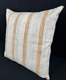 Turkish Hemp Pillow Cushion Natural Beige Rust Pillow Cushion Cover 24x24 #30391