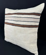 Turkish Hemp Pillow Cushion Natural Beige Brown Pillow Cushion Cover 24x24 #30382