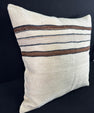Turkish Hemp Pillow Cushion Natural Beige Brown Pillow Cushion Cover 24x24 #30382