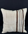 Turkish Hemp Pillow Cushion Natural Beige Brown Pillow Cushion Cover 24x24 #30382