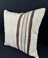 Turkish Hemp Pillow Cushion Natural Beige Brown Pillow Cushion Cover 24x24 #30382