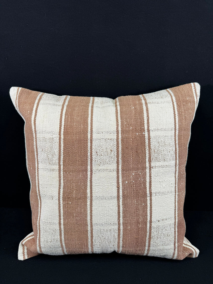 Turkish Hemp Pillow Cushion Natural Beige Brown Pillow Cushion Cover 24x24 #30343