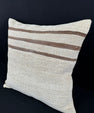 Turkish Hemp Pillow Cushion Natural Beige Brown Pillow Cushion Cover 24x24 #30369