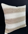 Turkish Hemp Pillow Cushion Natural Beige Brown Pillow Cushion Cover 24x24 #30368