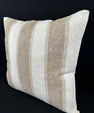 Turkish Hemp Pillow Cushion Natural Beige Brown Pillow Cushion Cover 24x24 #30368