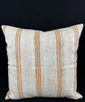 Turkish Hemp Pillow Cushion Natural Beige Rust Pillow Cushion Cover 24x24 #30340