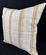 Turkish Hemp Pillow Cushion Natural Beige Rust Pillow Cushion Cover 24x24 #30340