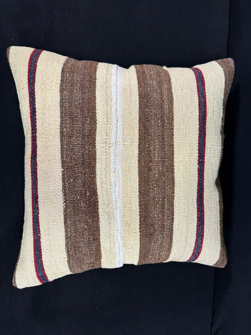Turkish Hemp Pillow Cushion Natural Beige Brown Pillow Cushion Cover 24x24 #30430