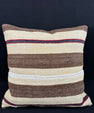 Turkish Hemp Pillow Cushion Natural Beige Brown Pillow Cushion Cover 24x24 #30430