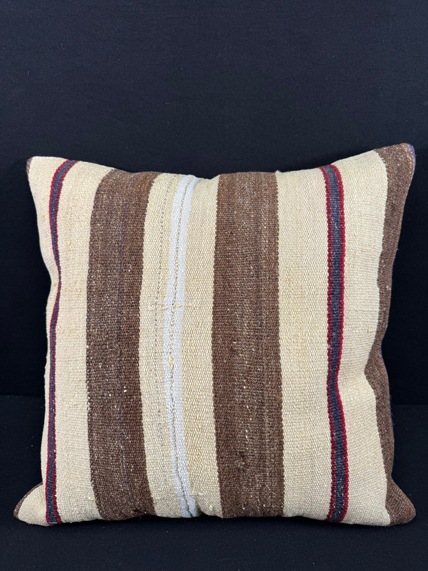 Turkish Hemp Pillow Cushion Natural Beige Brown Pillow Cushion Cover 24x24 #30430