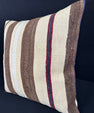 Turkish Hemp Pillow Cushion Natural Beige Brown Pillow Cushion Cover 24x24 #30430