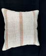 Turkish Hemp Pillow Cushion Natural Beige Rust Pillow Cushion Cover 24x24 #30344