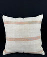 Turkish Hemp Pillow Cushion Natural Beige Rust Pillow Cushion Cover 24x24 #30344