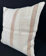 Turkish Hemp Pillow Cushion Natural Beige Rust Pillow Cushion Cover 24x24 #30344