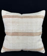 Turkish Hemp Pillow Cushion Natural Beige Rust Pillow Cushion Cover 24x24 #30348