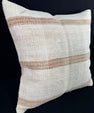 Turkish Hemp Pillow Cushion Natural Beige Rust Pillow Cushion Cover 24x24 #30348