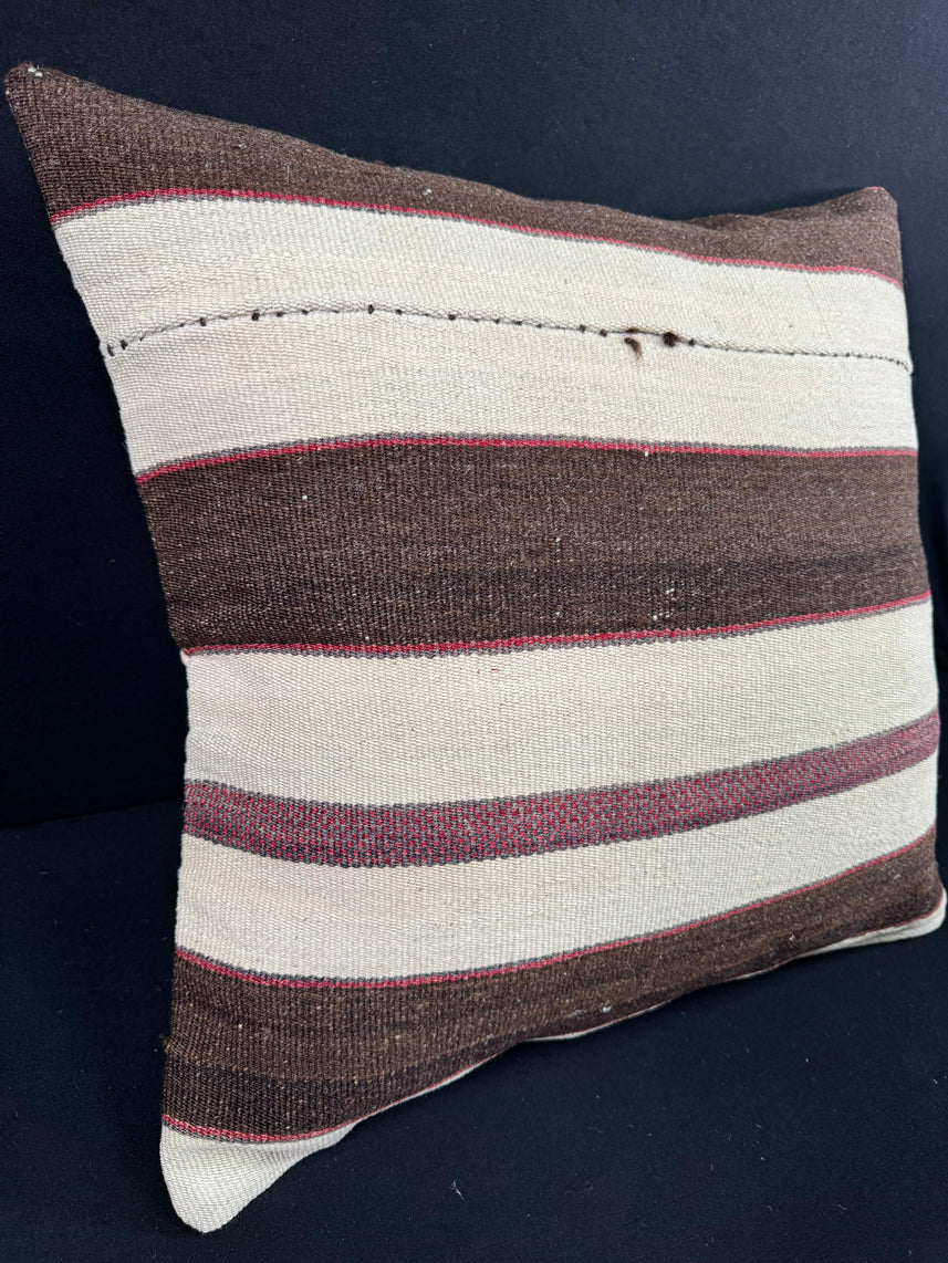 Turkish Hemp Pillow Cushion Natural Beige Brown Pillow Cushion Cover 24x24 #30384
