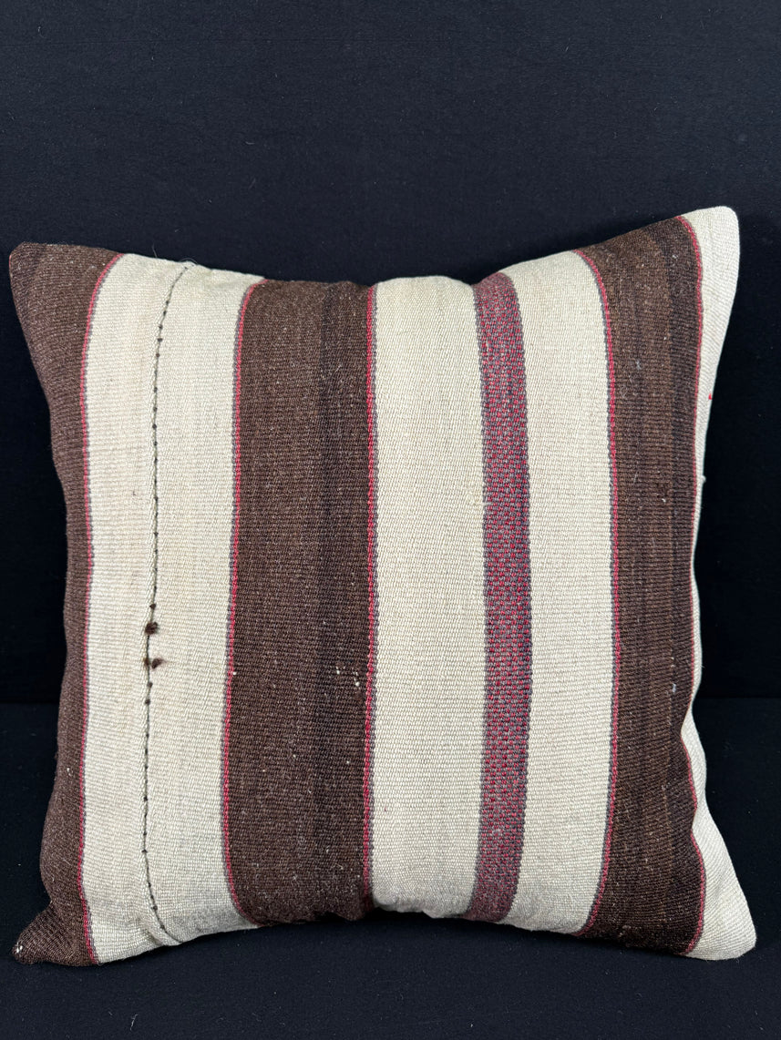 Turkish Hemp Pillow Cushion Natural Beige Brown Pillow Cushion Cover 24x24 #30384