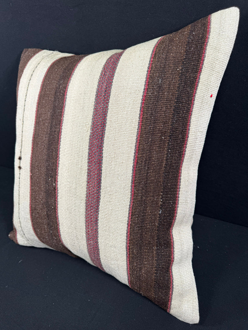 Turkish Hemp Pillow Cushion Natural Beige Brown Pillow Cushion Cover 24x24 #30384