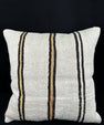 Turkish Hemp Pillow Cushion Natural Beige Brown Pillow Cushion Cover 24x24 #30398