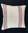 Turkish Hemp Pillow Cushion Natural Beige Pink Pillow Cushion Cover 24x24 #30378