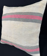 Turkish Hemp Pillow Cushion Natural Beige Pink Pillow Cushion Cover 24x24 #30378